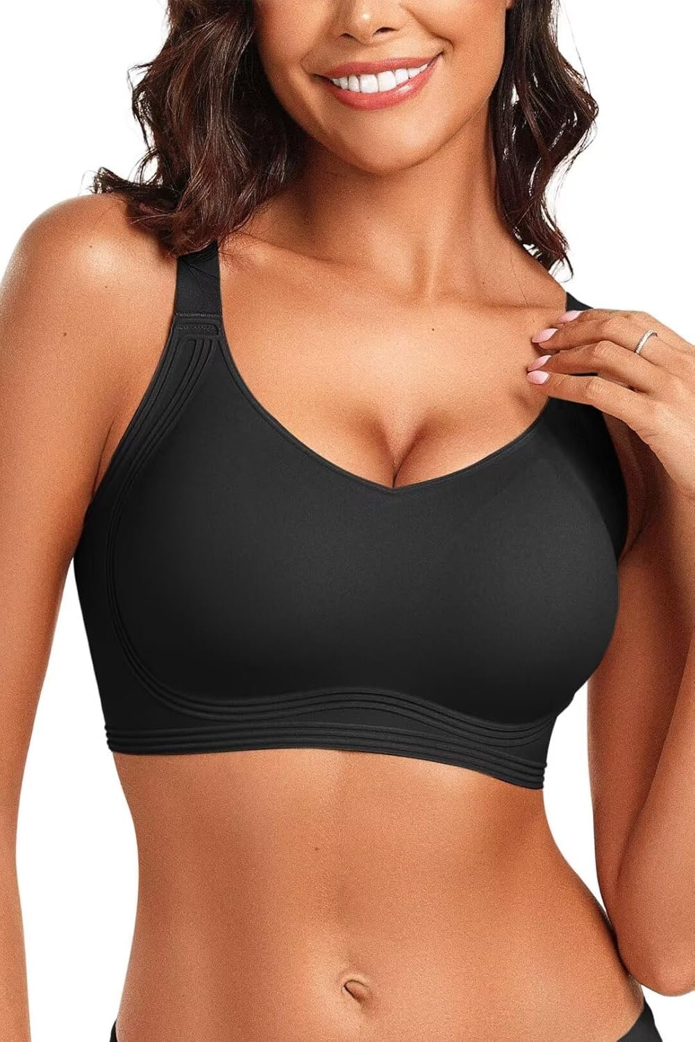 Women'S Seamless Wireless Push up Bras with Support and Lift No Underwire Bralettes Full Coverage Sport Everyday Bra